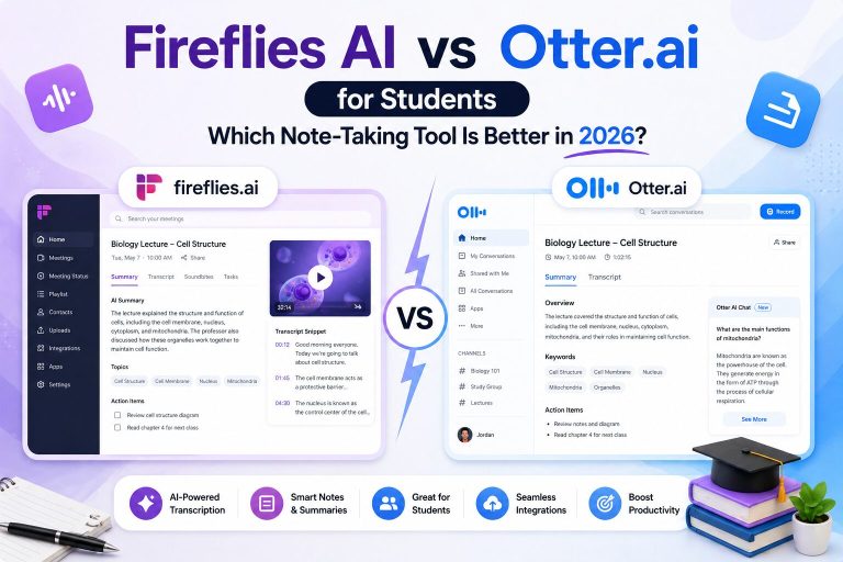 Fireflies AI vs Otter.ai for Students: Which Note-Taking Tool Is Better in 2026?