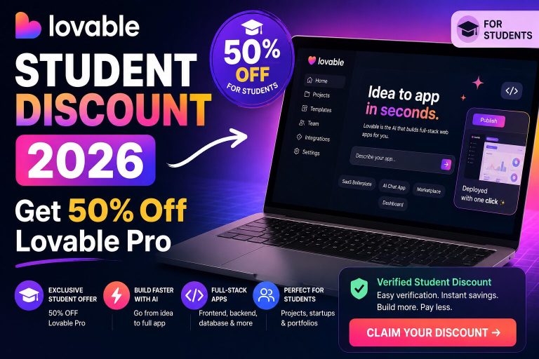Lovable Student Discount 2026: Get 50% Off Lovable Pro
