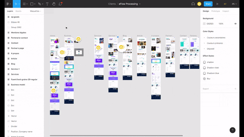 Figma manage pages workflow demo