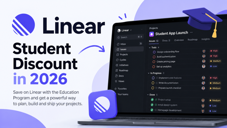 Linear student discount 2026 with Education Program and project management workspace for students